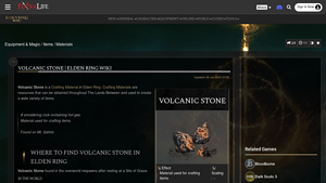 Volcanic Stone - Crafting Material