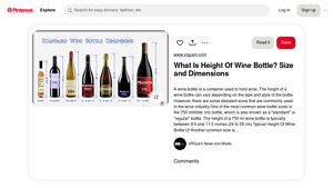 Pinterest - Wine Bottle Guide