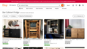 Etsy - Bar Cabinet Fridge
