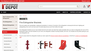 Fire Extinguisher Depot - Brackets for All Sizes