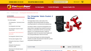 Fire Supply Depot - Fire Extinguisher Brackets