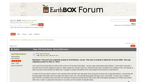EarthBox - PVC Seed Starter