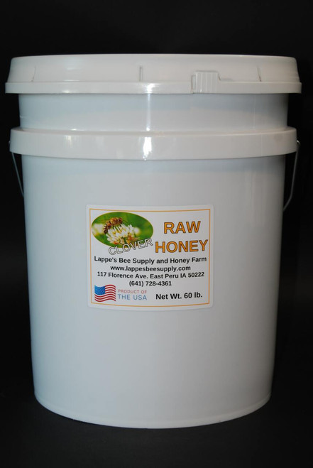 A relevant stock photo of free shipping buckets pails honey for sale in a typical setting.