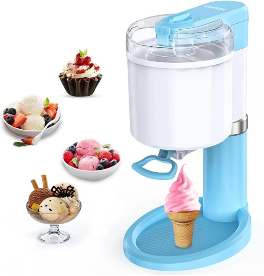 A relevant stock photo of frozen yogurt machine in a typical setting.