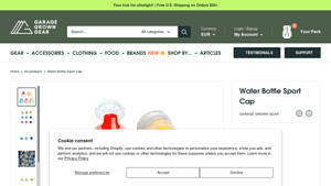 Garage Grown Gear - Water Bottle Sport Cap