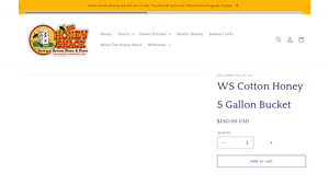 Georgia Grown - WS Cotton Honey 5 Gallon Bucket