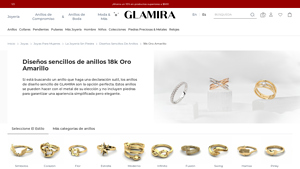 Glamira - Anillos 18k Oro Amarillo Personalizables