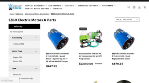 Golf Cart King - EZGO Electric Motors & Parts