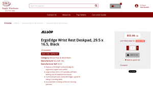 ALLSOP - ErgoEdge Wrist Rest Deskpad