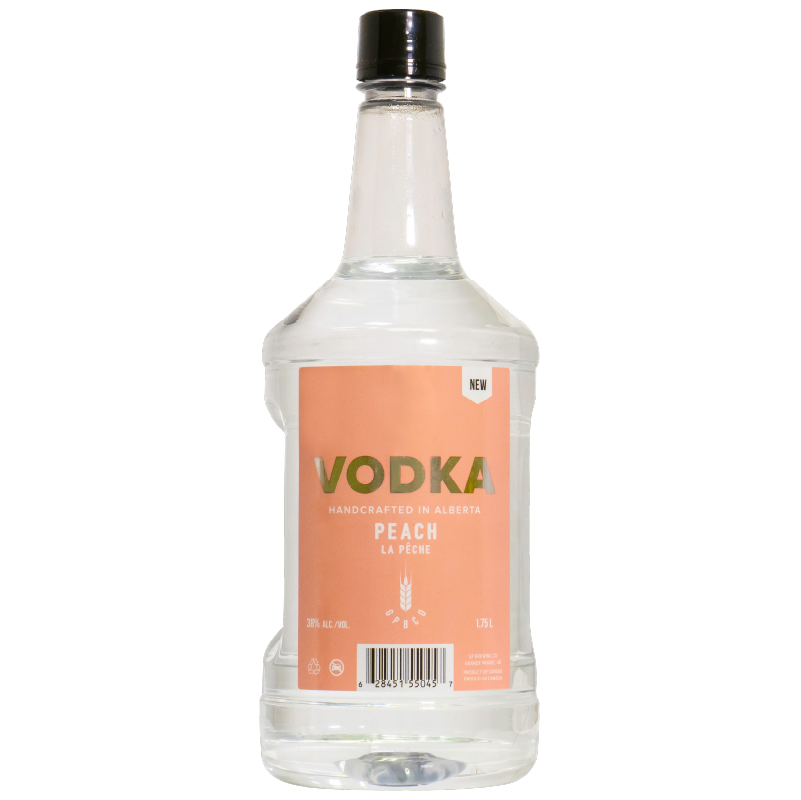 A relevant stock photo of gp brewing company vodka in a typical setting.
