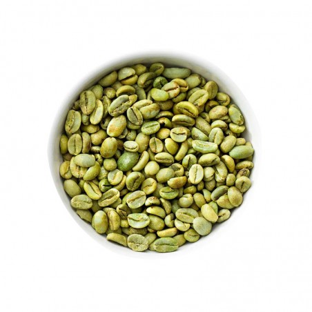 A relevant stock photo of grain de café vert in a typical setting.