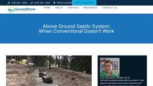 Groundstone - Above Ground Septic Systems
