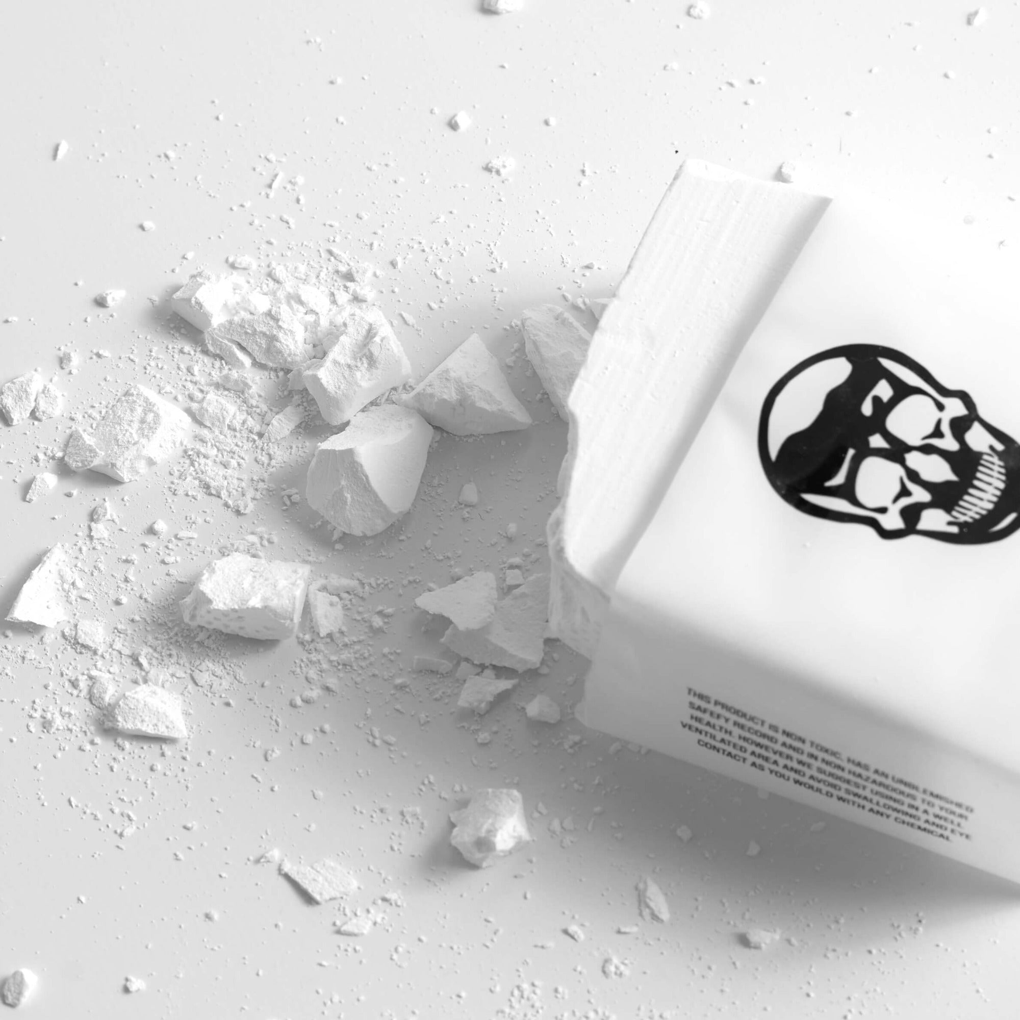 A relevant stock photo of gym chalk in a typical setting.