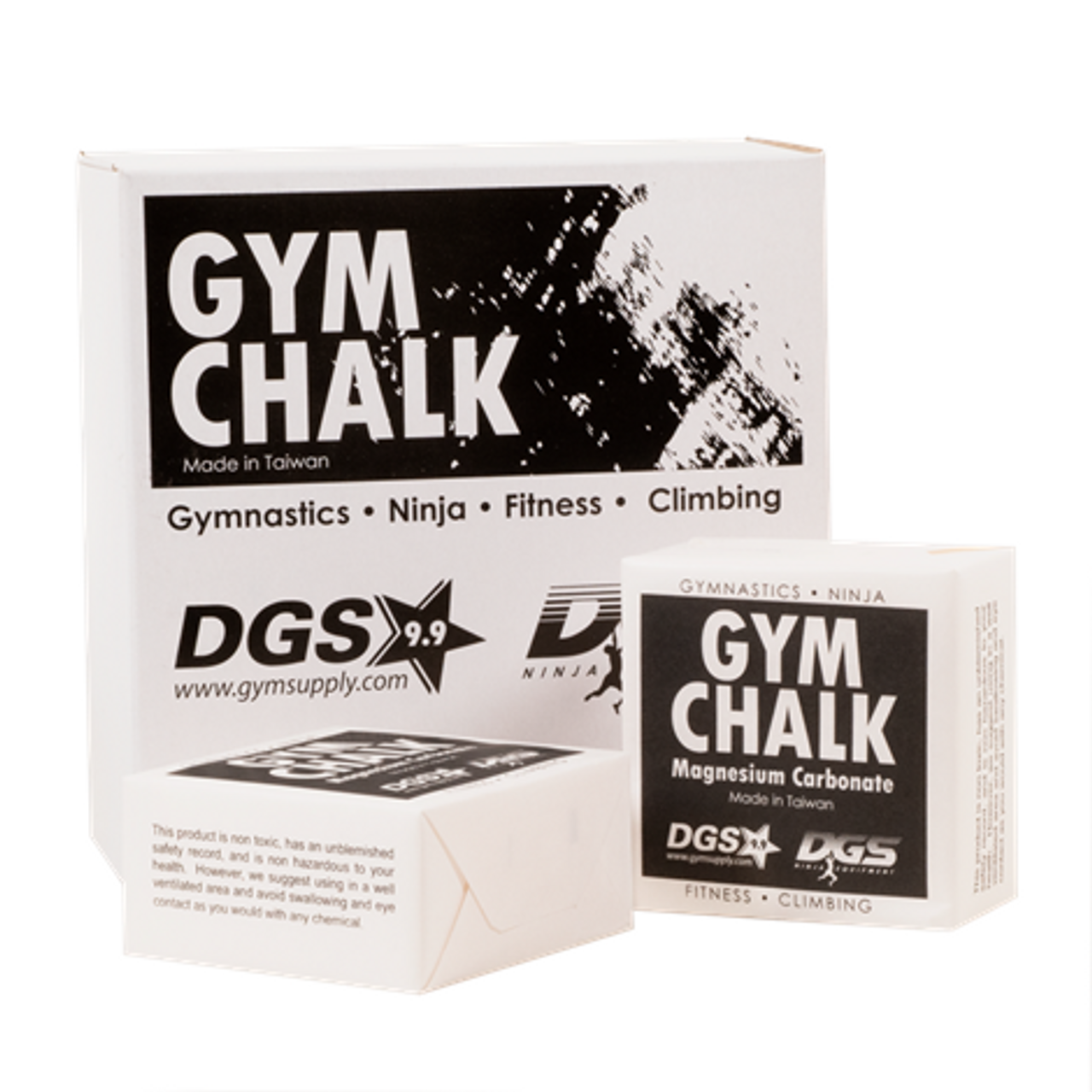 A relevant stock photo of gym chalk in a typical setting.