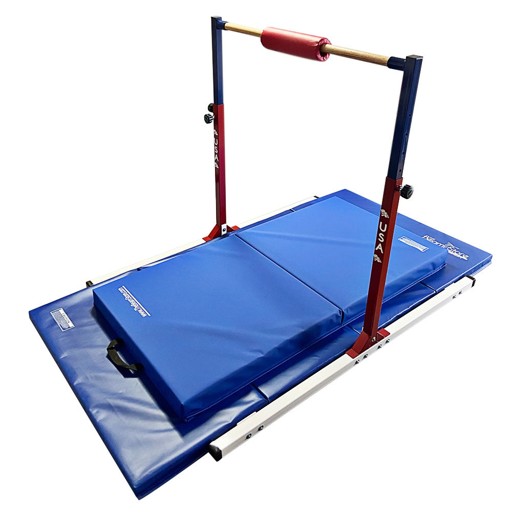 A relevant stock photo of gymnastics high bar for sale in a typical setting.