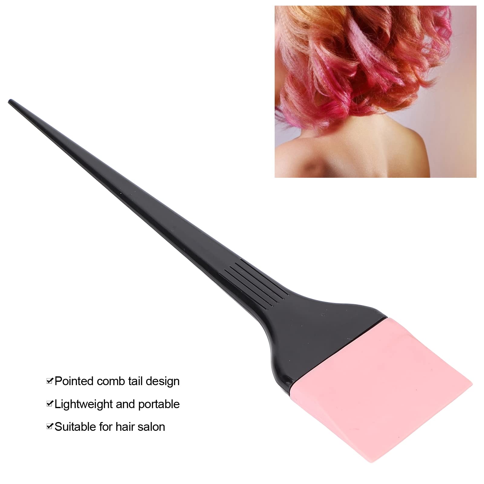 A relevant stock photo of hairdressing tint brushes in a typical setting.