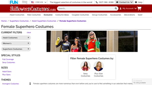 Halloweencostumes.com - Female Superhero Costumes