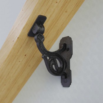 A relevant stock photo of handrail brackets in a typical setting.