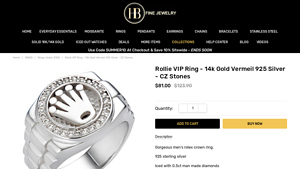 Harlem Bling - Rollie VIP Ring