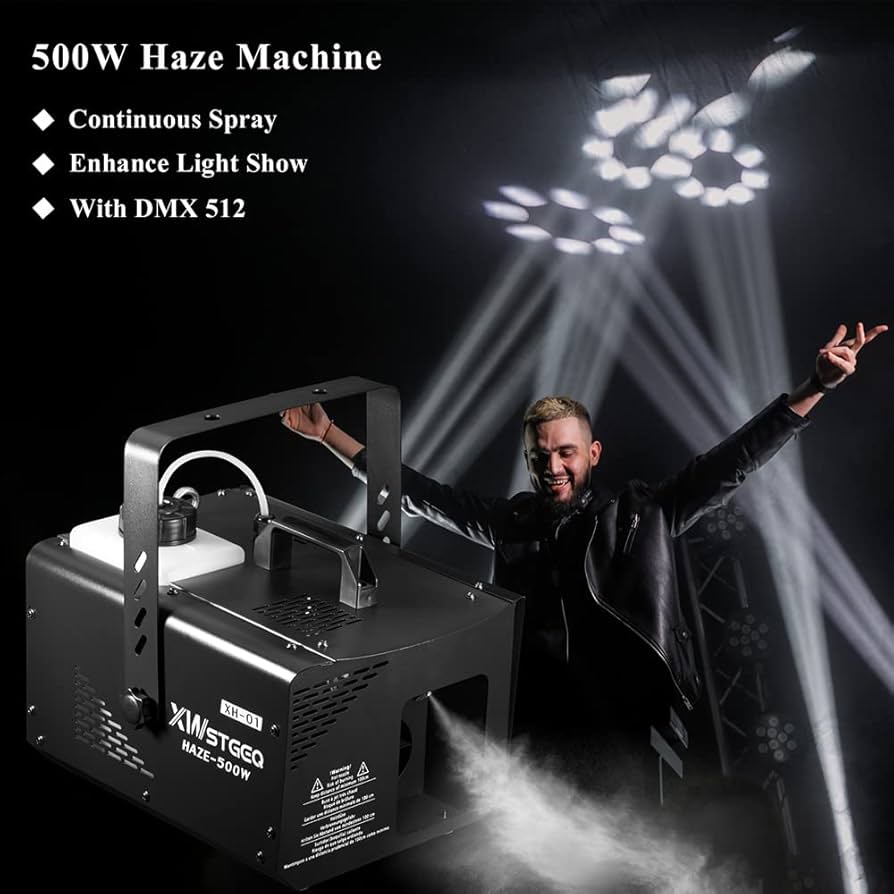 A relevant stock photo of haze machine in a typical setting.