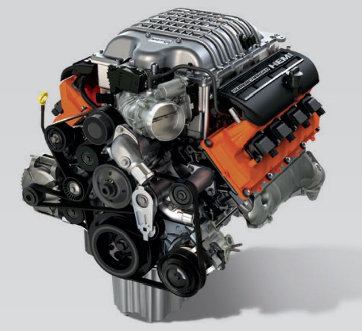 A relevant stock photo of hellcat engine for sale in a typical setting.