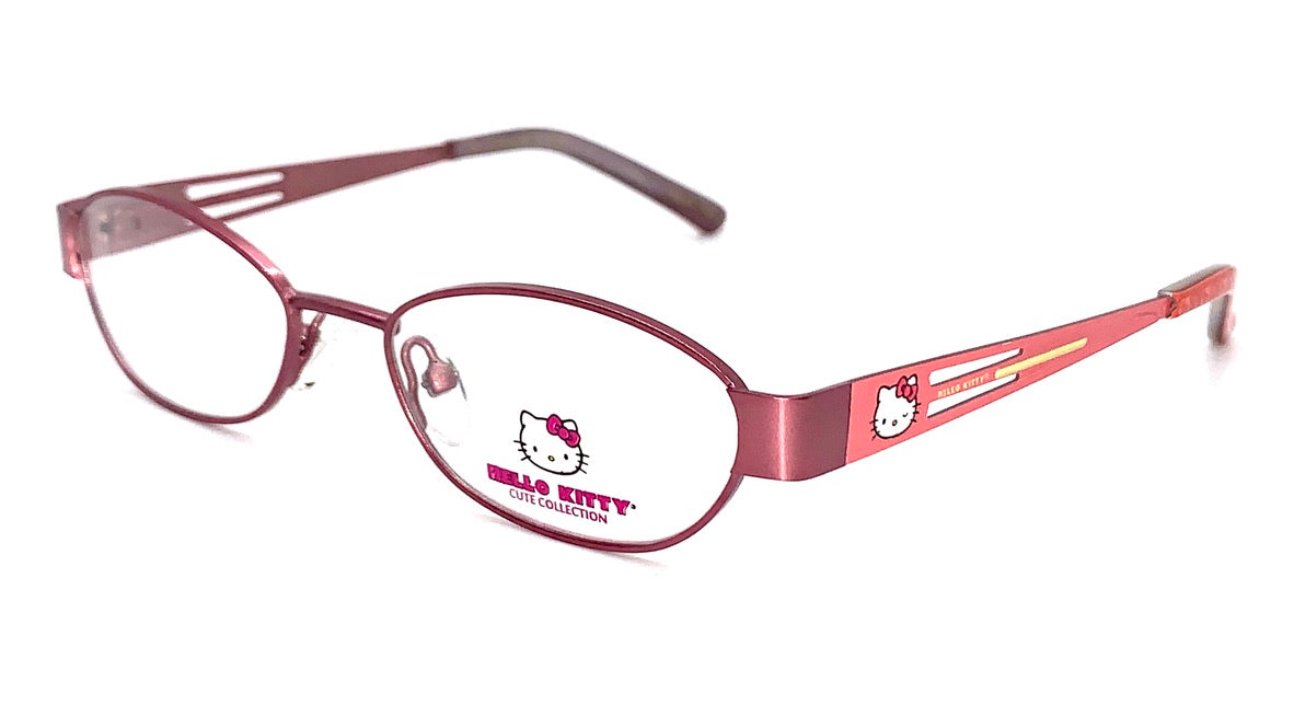 A relevant stock photo of hello kitty glasses in a typical setting.