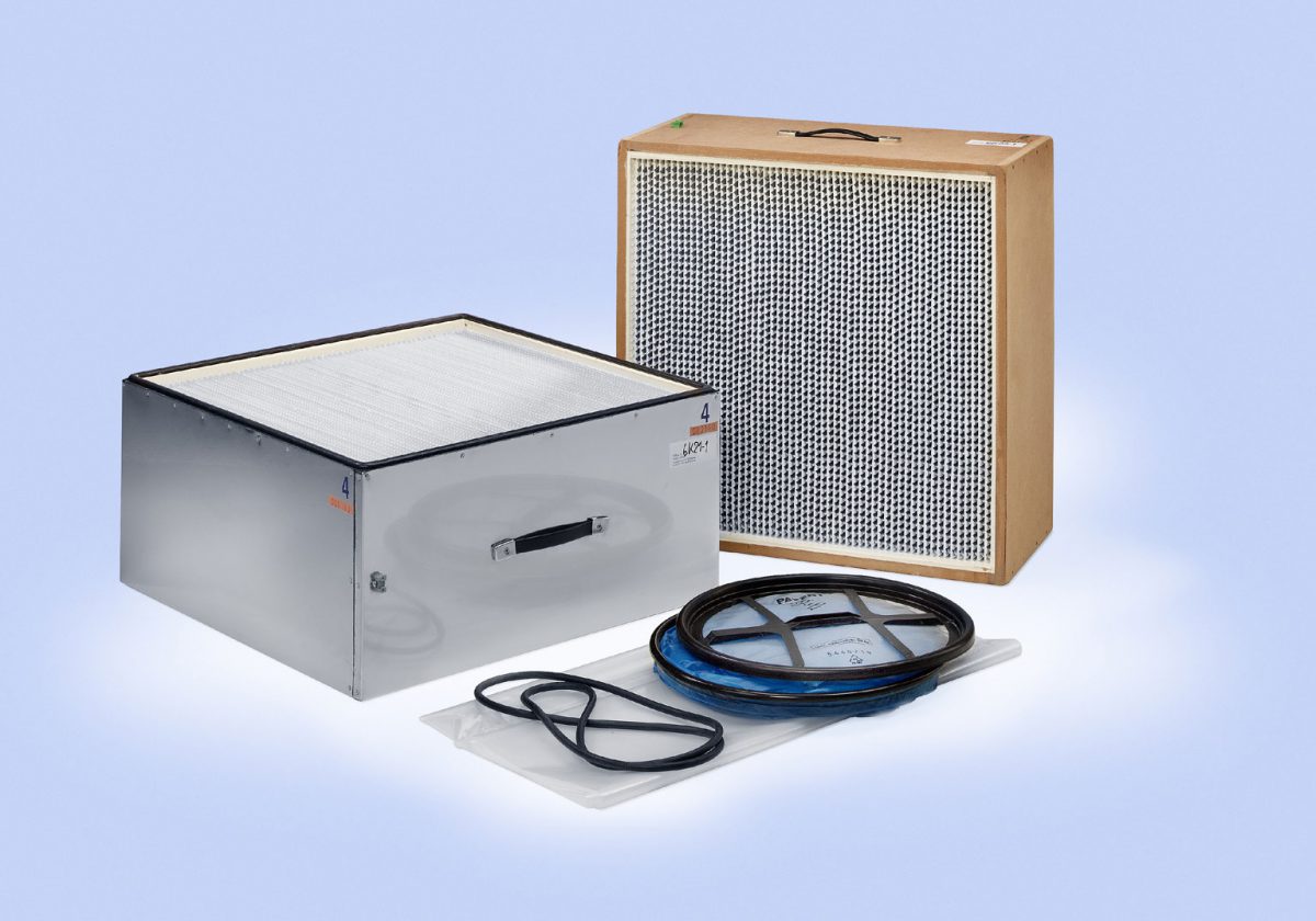 A relevant stock photo of hepa filter cassette in a typical setting.