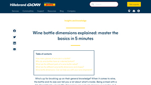 Hillebrand Gori - Wine Bottle Dimensions Guide