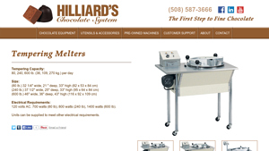Hilliard's - Chocolate Tempering Melters