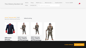 History Bunker - WW1 German Army Uniform Package