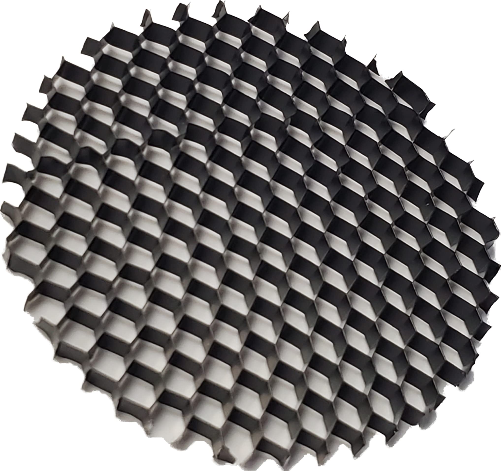 A relevant stock photo of honeycomb for lights in a typical setting.