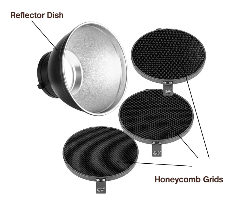 A relevant stock photo of honeycomb for lights in a typical setting.