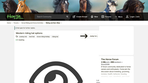 HorseForum - Western Riding Hat Solutions