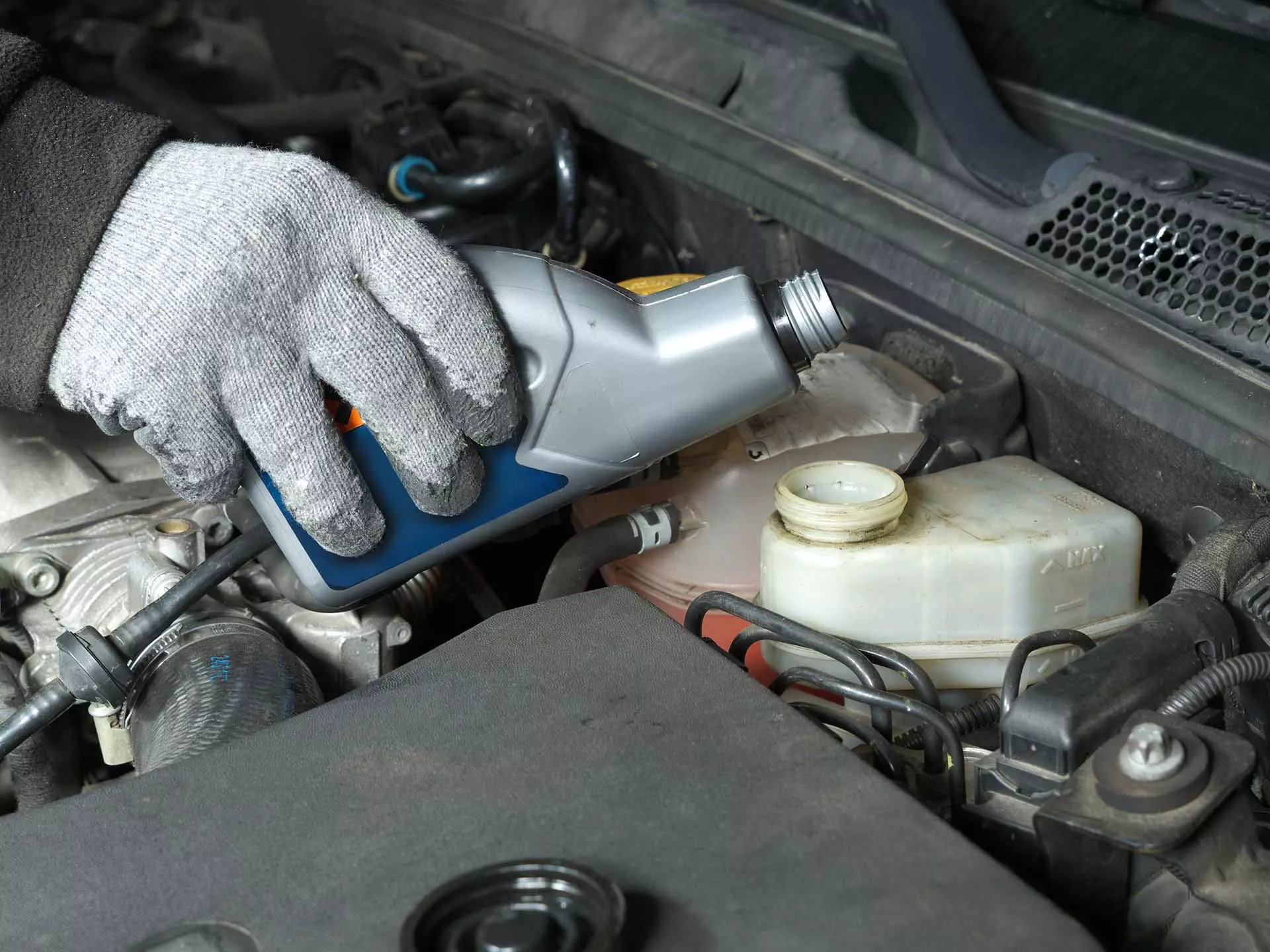 A relevant stock photo of how often to change brake fluid in a typical setting.