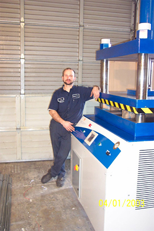 A relevant stock photo of hydra presses in a typical setting.