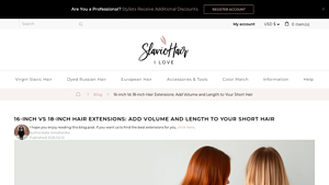 I Love Slavic Hair - 16 & 18-Inch Hair Extensions