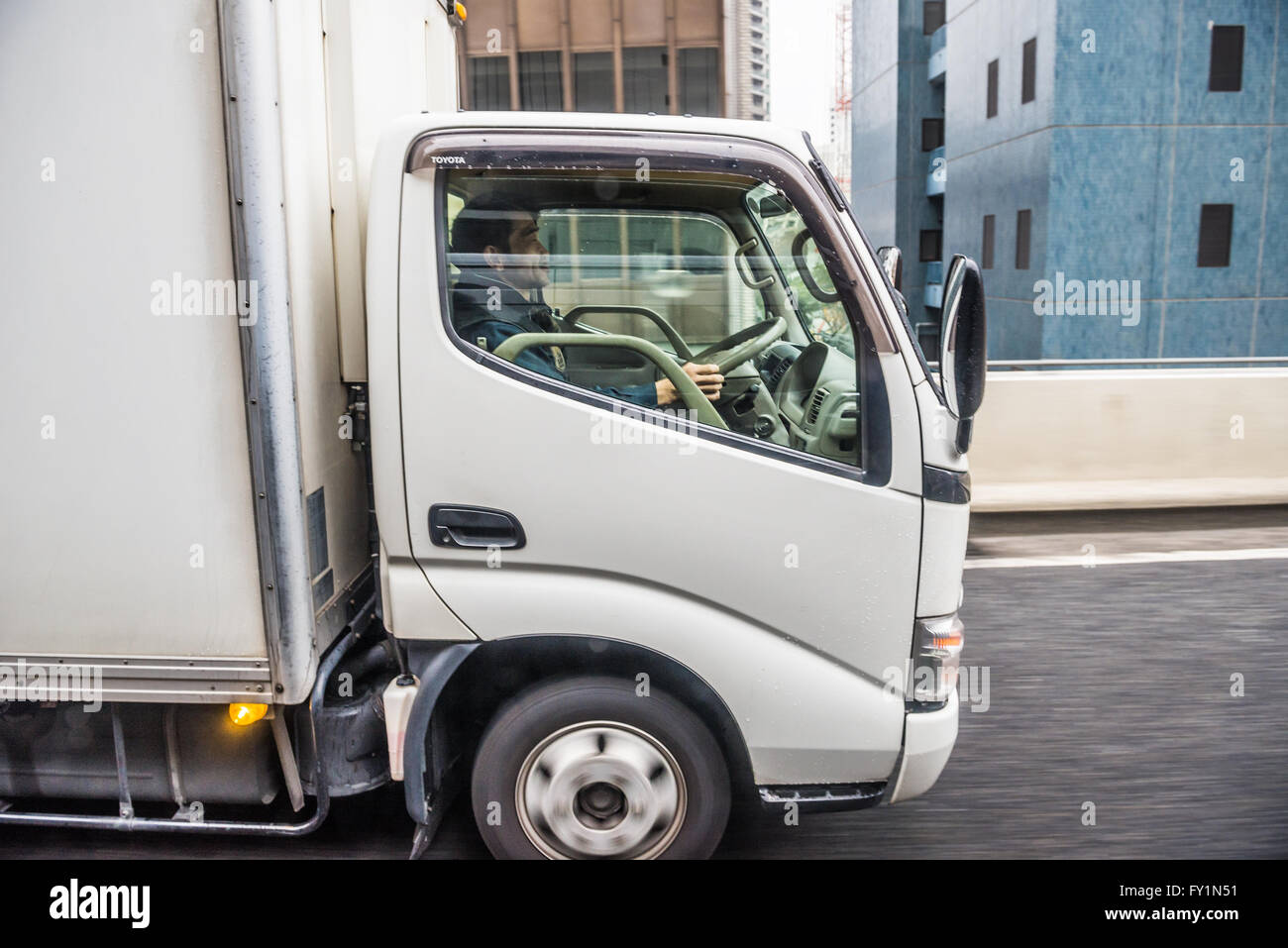 A relevant stock photo of japan lorry in a typical setting.