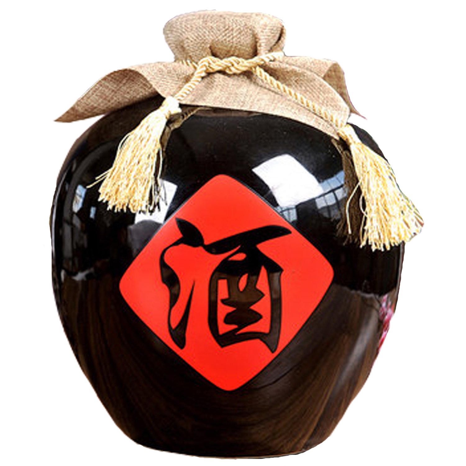 A relevant stock photo of jar of chinese wine buy in a typical setting.