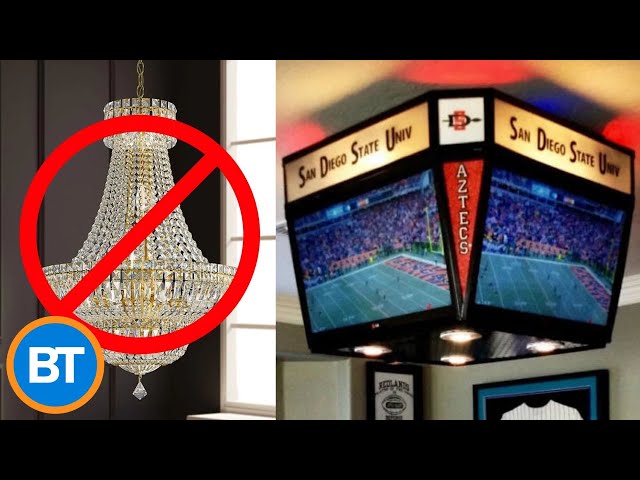 A relevant stock photo of jumbotron chandelier in a typical setting.