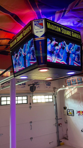 A relevant stock photo of jumbotron chandelier in a typical setting.