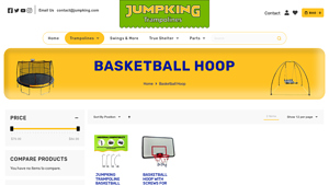 JumpKing - Basketball Hoop with U-Bolt Attachment