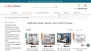 Just Bunk Beds - Heavy-Duty Adult Bunk Beds
