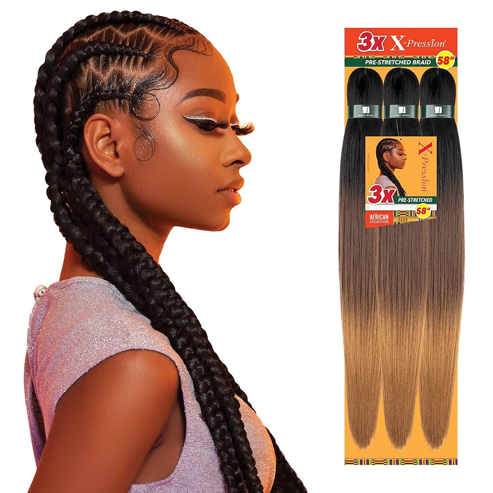 A relevant stock photo of kanekalon hair in a typical setting.