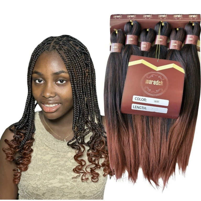 A relevant stock photo of kanekalon hair in a typical setting.