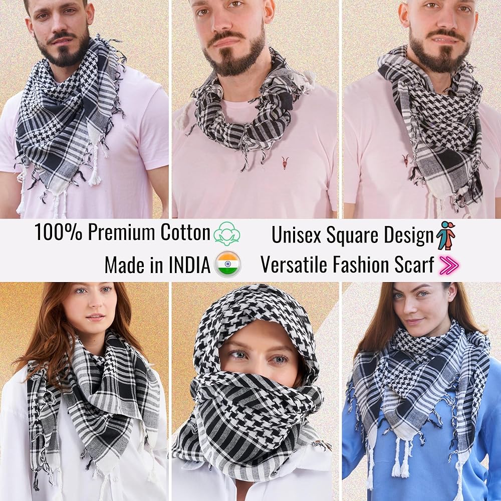 A relevant stock photo of keffiyeh and shemagh in a typical setting.