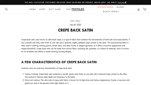 Kiki Textiles - Crepe-Back Satin
