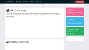 Kik Usernames - Kik Messenger Username Finder