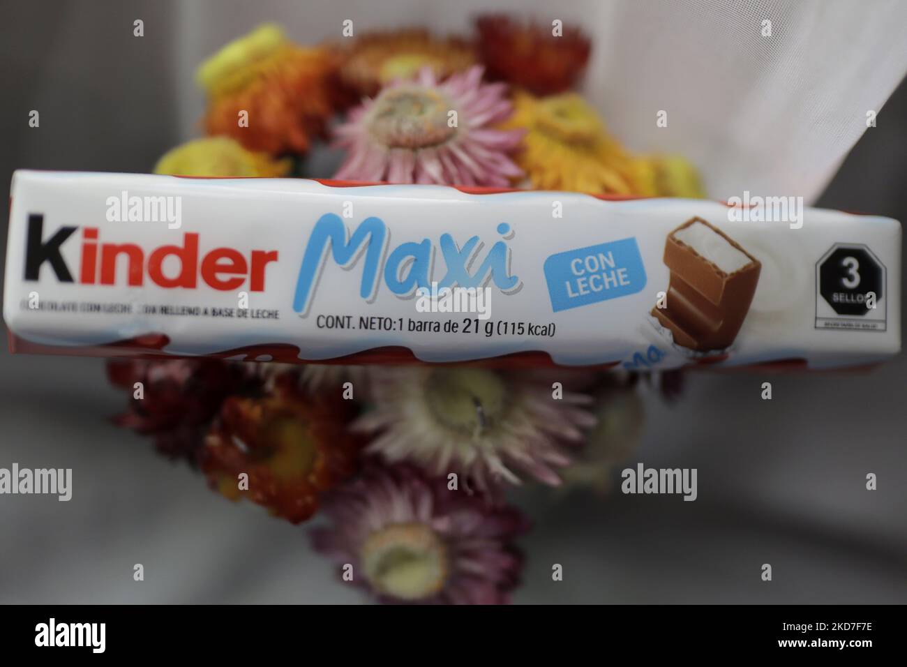 A relevant stock photo of kinder maxi in a typical setting.