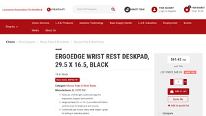 Allsop - ErgoEdge Wrist Rest Deskpad