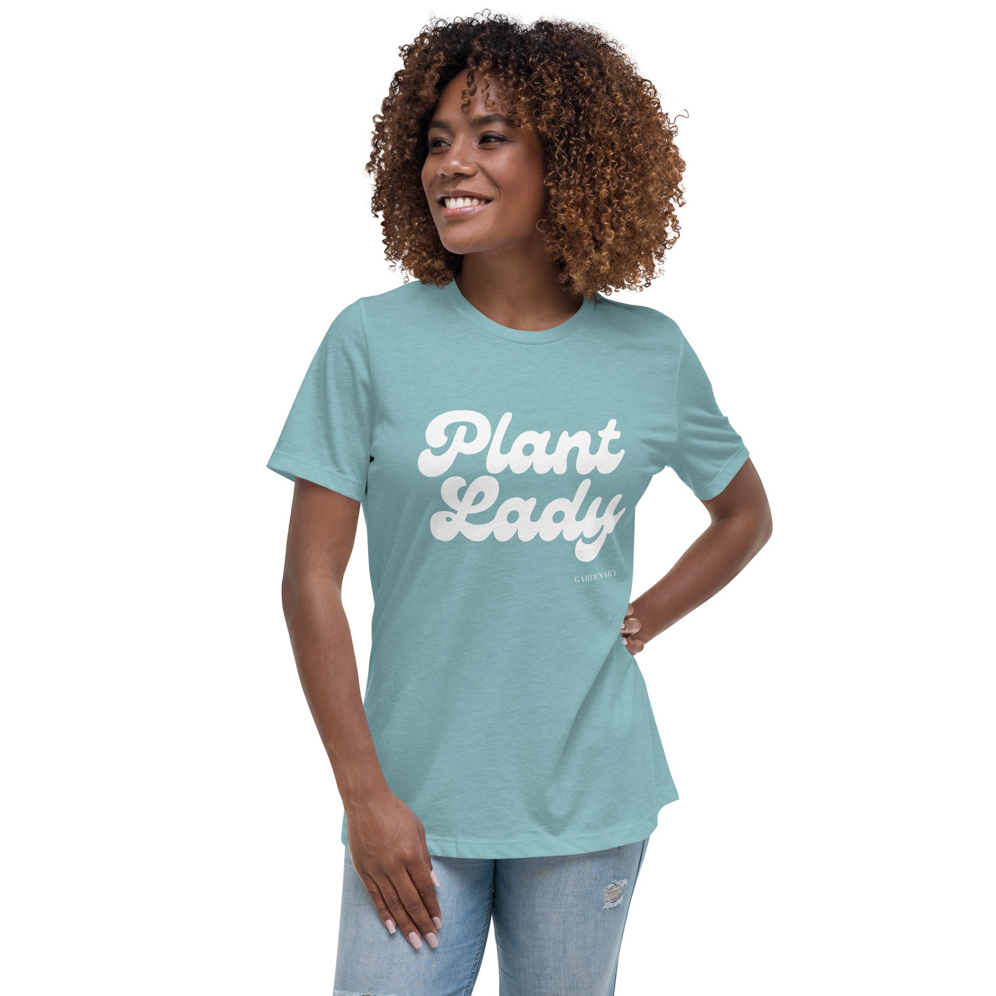 A relevant stock photo of lady in shirt in a typical setting.